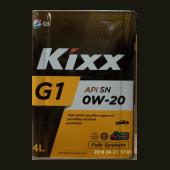Масло мотор. синт. Kixx G1 0w-20 API SN/ILSAC GF-5 - 4 л.   /4