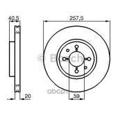 BOSCH 0986478515 Диск торм. ALFA ROMEO 145 (930_), 155 (167_) 92-02