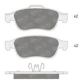 SCT SP 737 Тормозные колодки (комплект 4 шт.) SP737