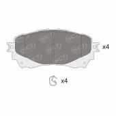 SCT SP 723 Тормозные колодки (комплект 4 шт.) SP723