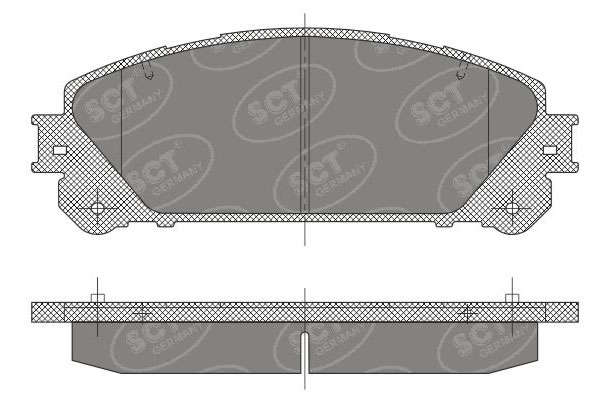 SCT SP 473 Тормозные колодки (комплект 4 шт.) SP473