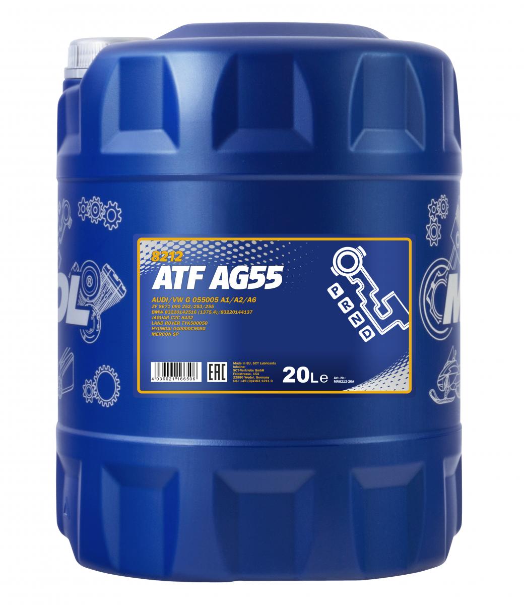 8212 MANNOL ATF AG55 20 л. Синтетическая трансмиссионная жидкость 
