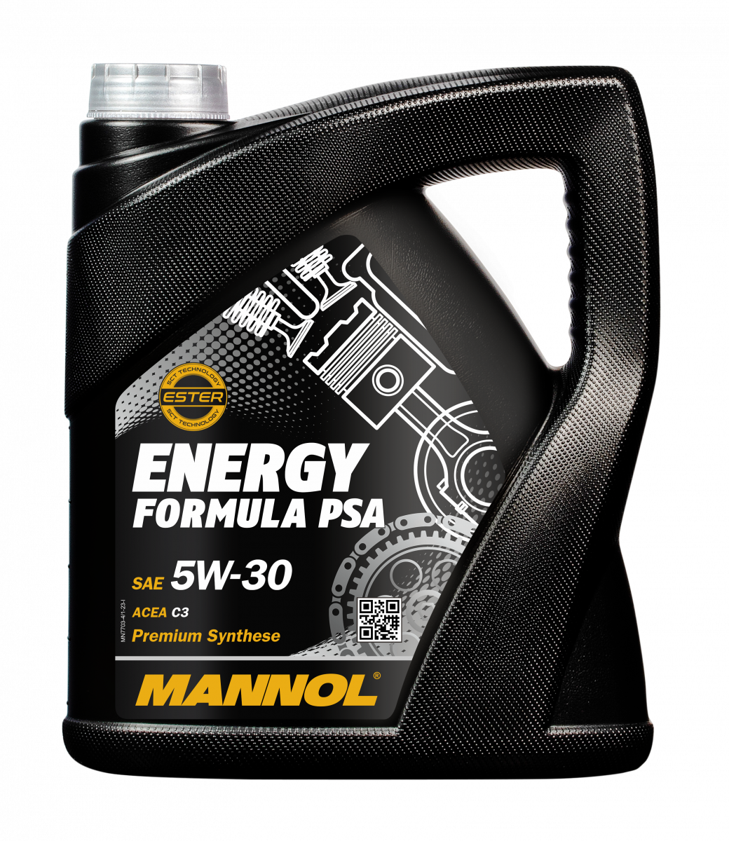 7703 MANNOL ENERGY FORMULA PSA 5W30 4 л. Синтетическое моторное масло 5W-30