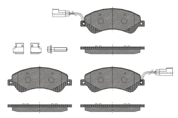 SCT SP 436 Тормозные колодки (комплект 4 шт.) SP436