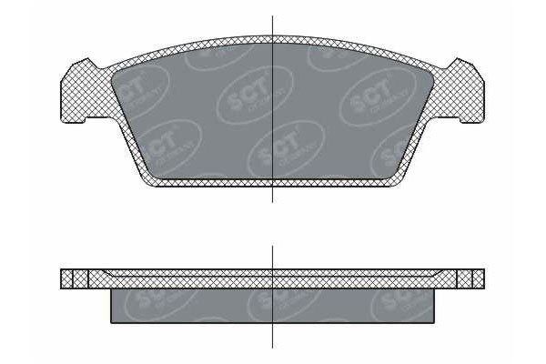 SCT SP 264 Тормозные колодки (комплект 4 шт.) SP264