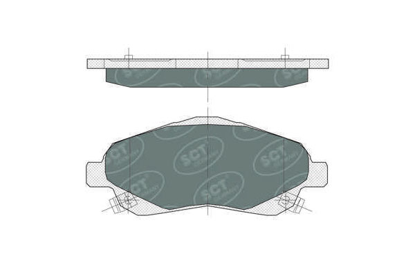 SCT SP 368 Тормозные колодки (комплект 4 шт.) SP368