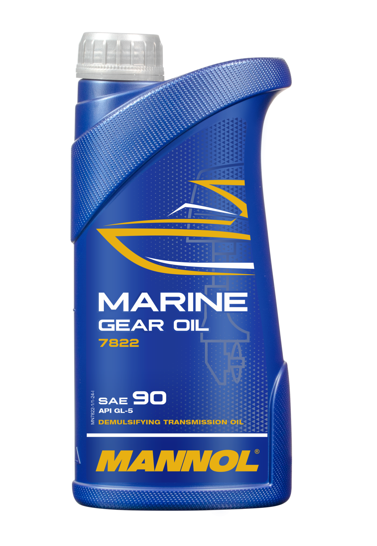 7822 MANNOL MARINE GEAR OIL SAE 90 1 л. Масло для редуктора лодочных моторов