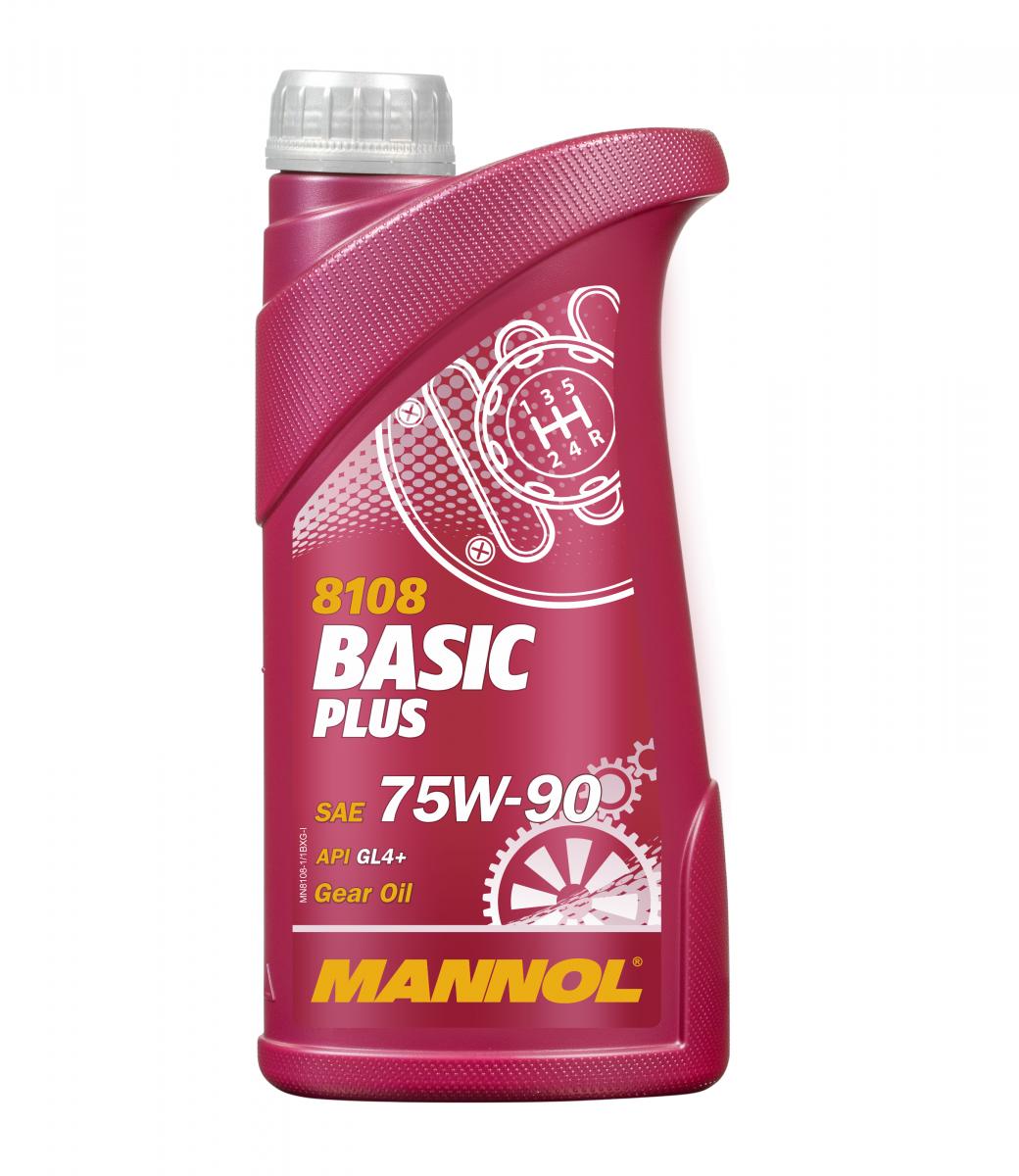 8108 MANNOL BASIC PLUS GETRIEBEOEL 75W90 1 л. Синтетическое трансмиссионное масло 75W-90