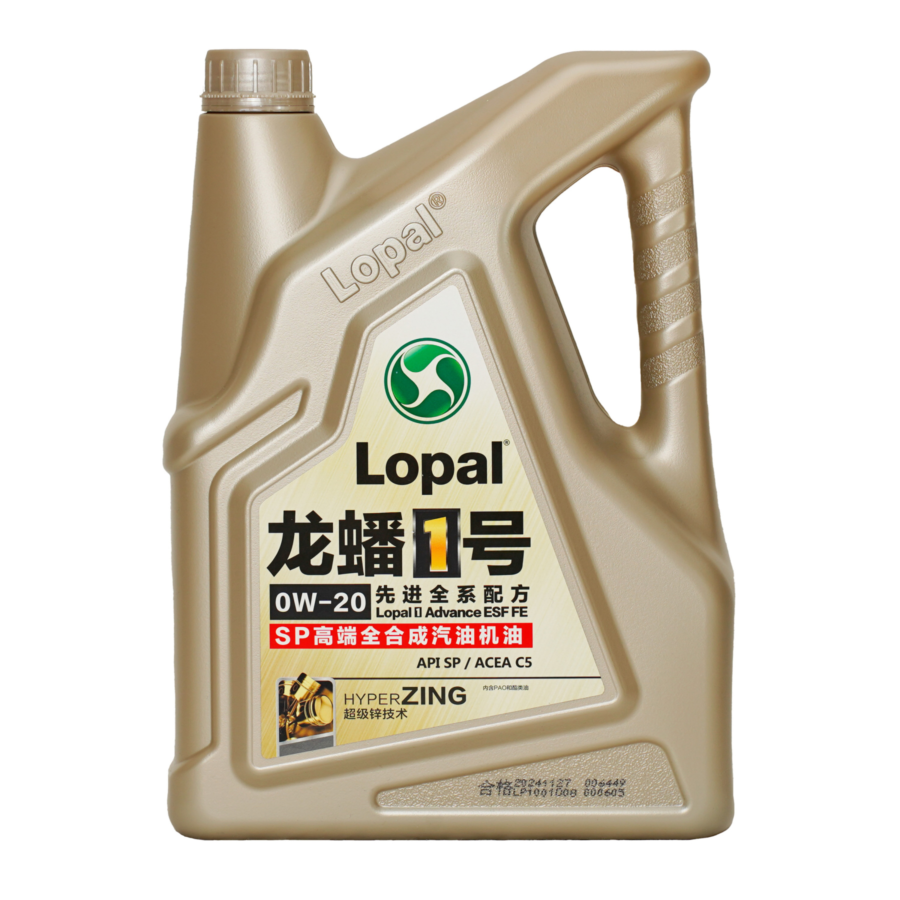 LOPAL 1 ADVANCE ESF FE SP 0W20 4 л. Синтетическое моторное масло 0W-20