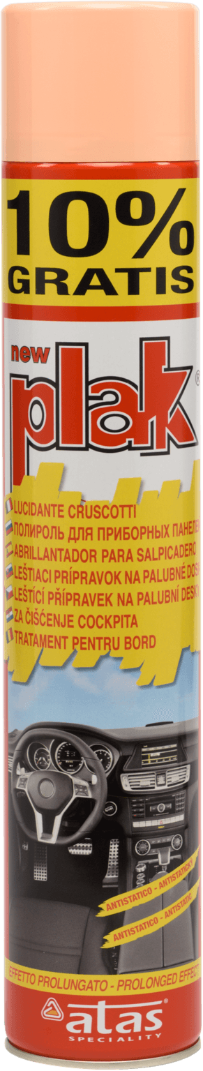 PLAK Полироль-реставратор пластика Персик (аэрозоль) 750 мл.