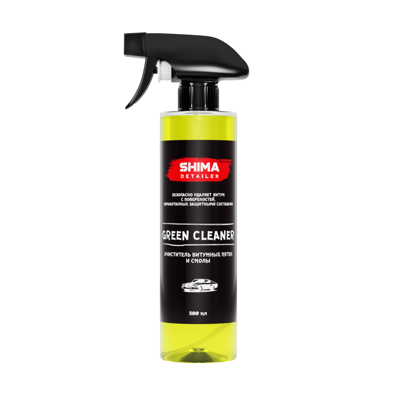 SHIMA DETAILER "GREEN CLEANER" 500 мл. Очиститель битумных пятен и смолы