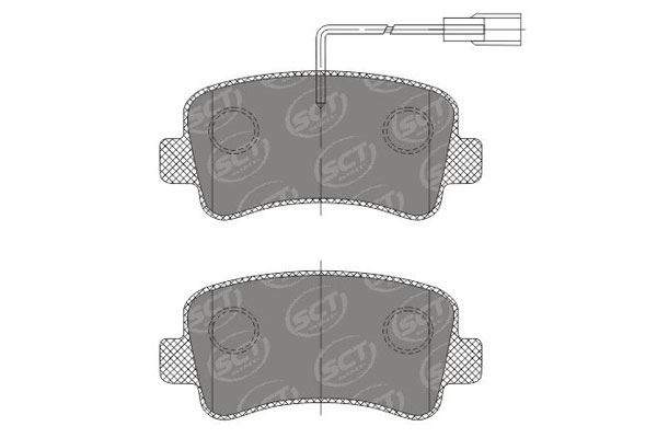 SCT SP 701 Тормозные колодки (комплект 4 шт.) SP701
