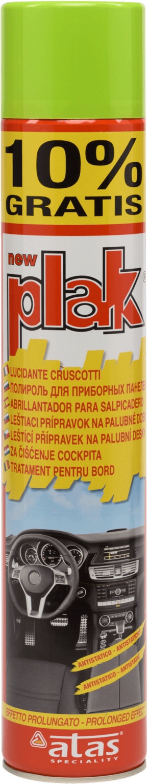 PLAK Полироль-реставратор пластика Зеленые холмы (аэрозоль) 750 мл.