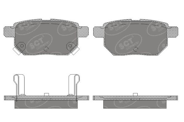 SCT SP 659 Тормозные колодки (комплект 4 шт.) SP659
