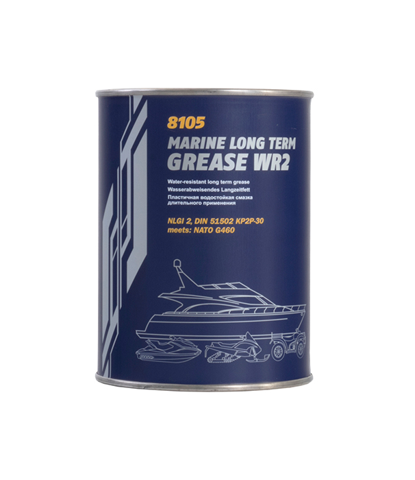 8026 MANNOL WR-2 MARINE LONG TERM GREASE 800 гр. Пластичная водостойкая смазка