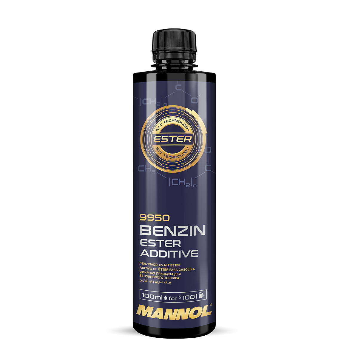 9950 MANNOL BENZIN ESTER ADDITIVE 450 мл. Очищающая топливная присадка