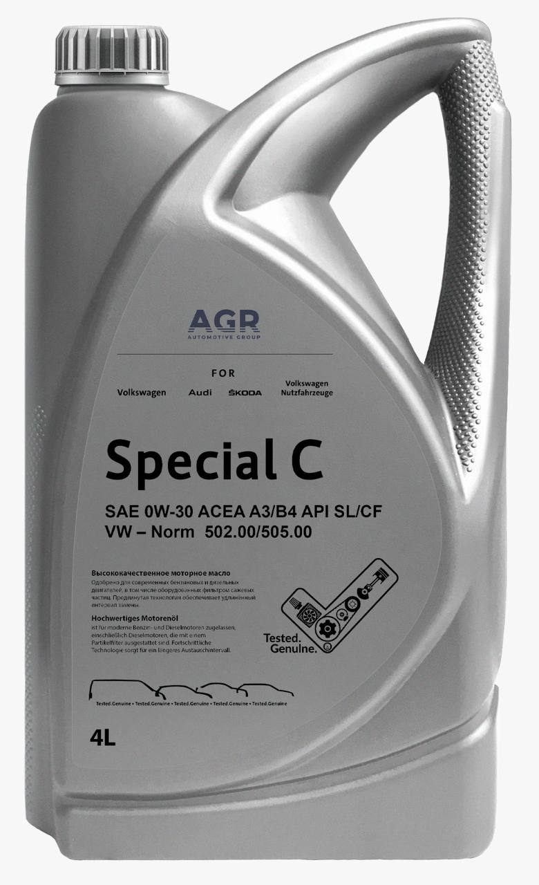 AGR SPECIAL C 0W30 4 л. Cинтетическое моторное масло 0W-30