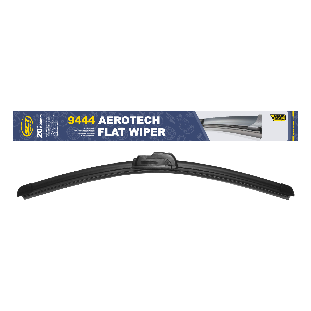 9444 SCT AEROTECH WIPER BLADE 20" 500 mm. Щетка стеклоочистителя