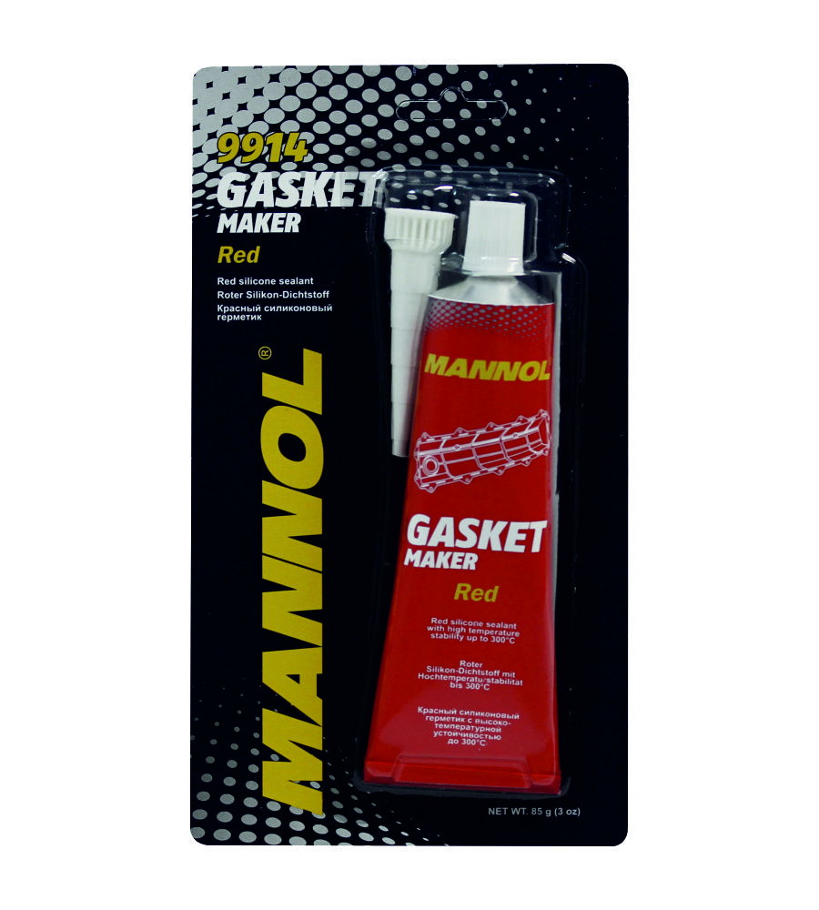 9914 MANNOL GASKET MAKER RED 85 гр. Красный силиконовый герметик (от -50 С до +300 С)