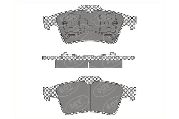 SCT SP 606 Тормозные колодки (комплект 4 шт.) SP606