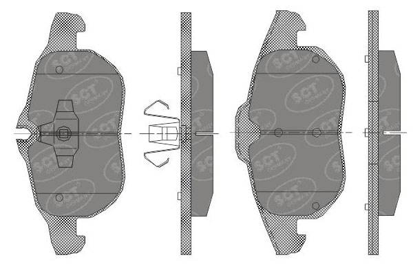 SCT SP 431 Тормозные колодки (комплект 4 шт.) SP431
