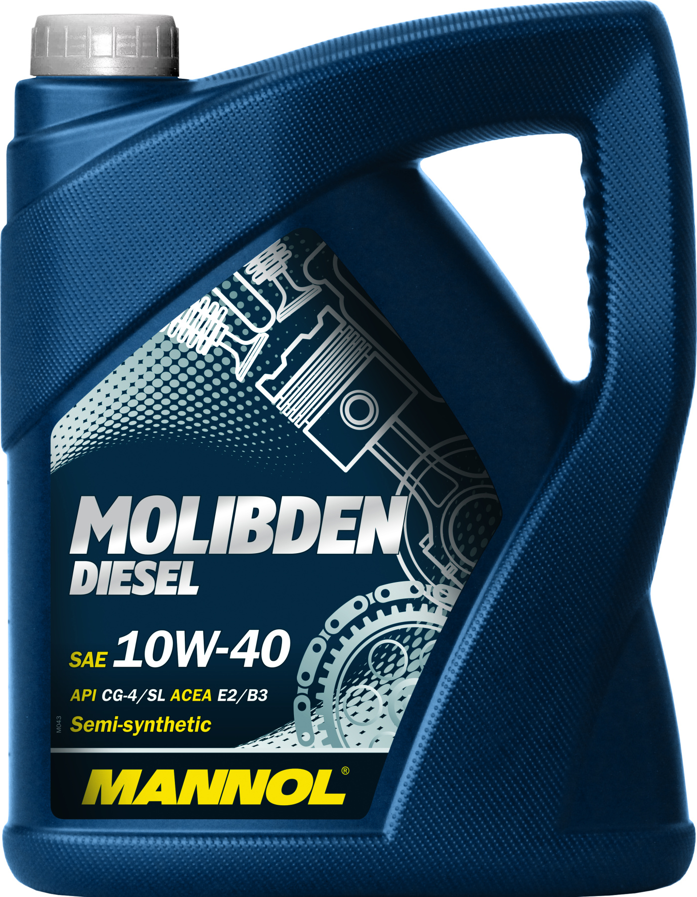 7506 MANNOL MOLIBDEN DIESEL 10W40 5 л. Полусинтетическое моторное масло c MoS2 10W-40 