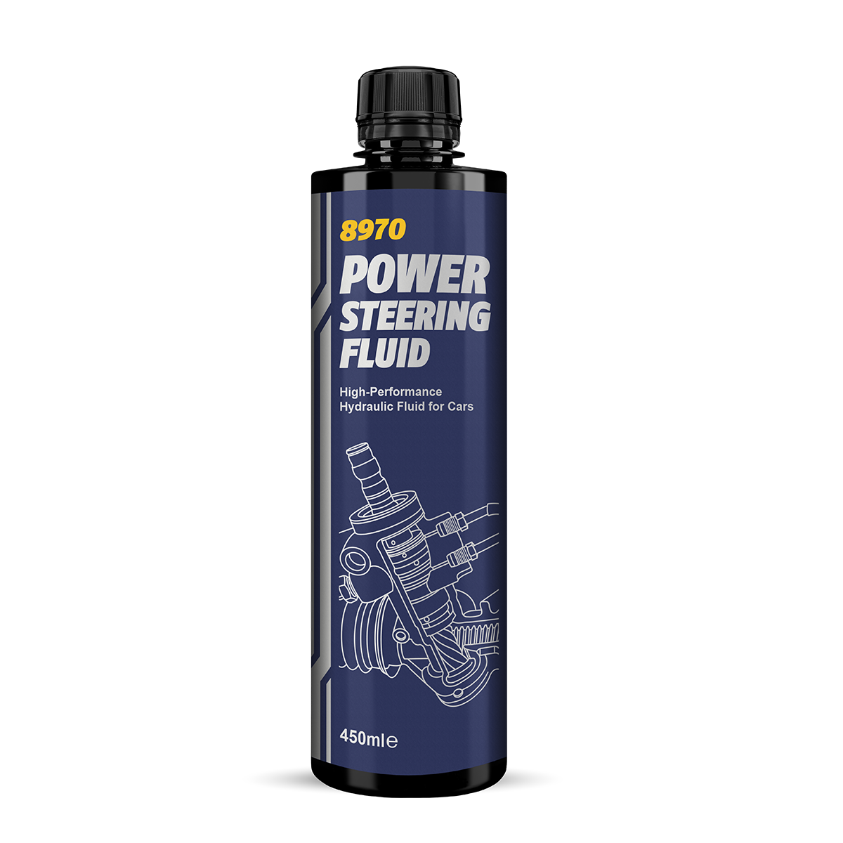 8970 MANNOL POWER STEERING FLUID 0,45 л. Синтетическая гидравлическая жидкость