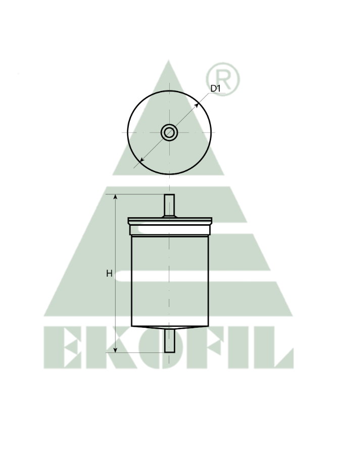 EKO-03.03 EKOFIL Топливный фильтр (с отстойником) EKO0303