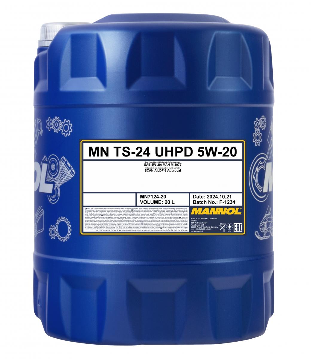 7124 MANNOL TS-24 UHPD 5W20 20 л. Синтетическое моторное масло 5W-20