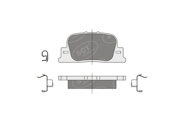 SCT SP 335 Тормозные колодки (комплект 4 шт.) SP335