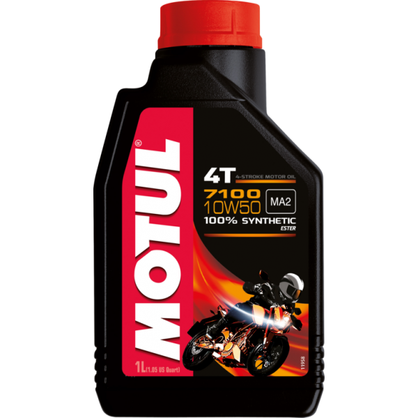 MOTUL 7100 4T 10W50 1 л. Синтетическое моторное масло 10W-50