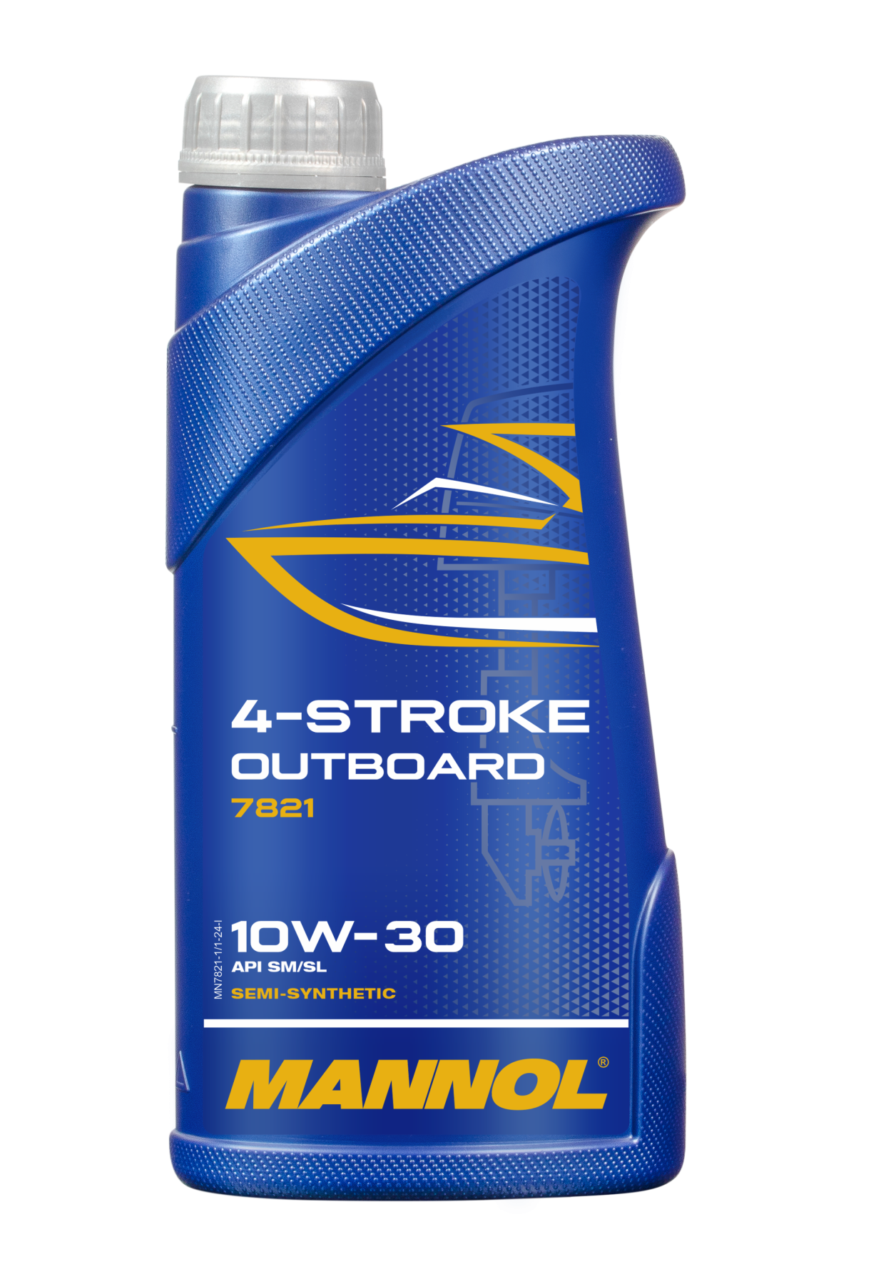7821 MANNOL 4-STROKE OUTBOARD 10W30 1 л. Полусинтетическое моторное масло 10W-30