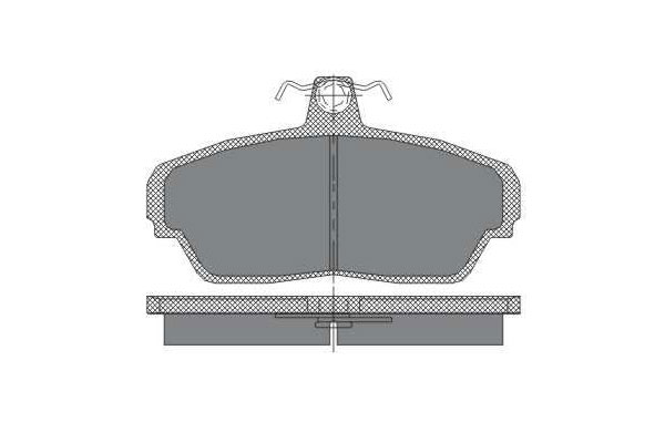 SCT SP 187 Тормозные колодки (комплект 4 шт.) SP187
