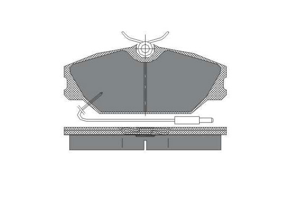 SCT SP 215 Тормозные колодки (комплект 4 шт.) SP215