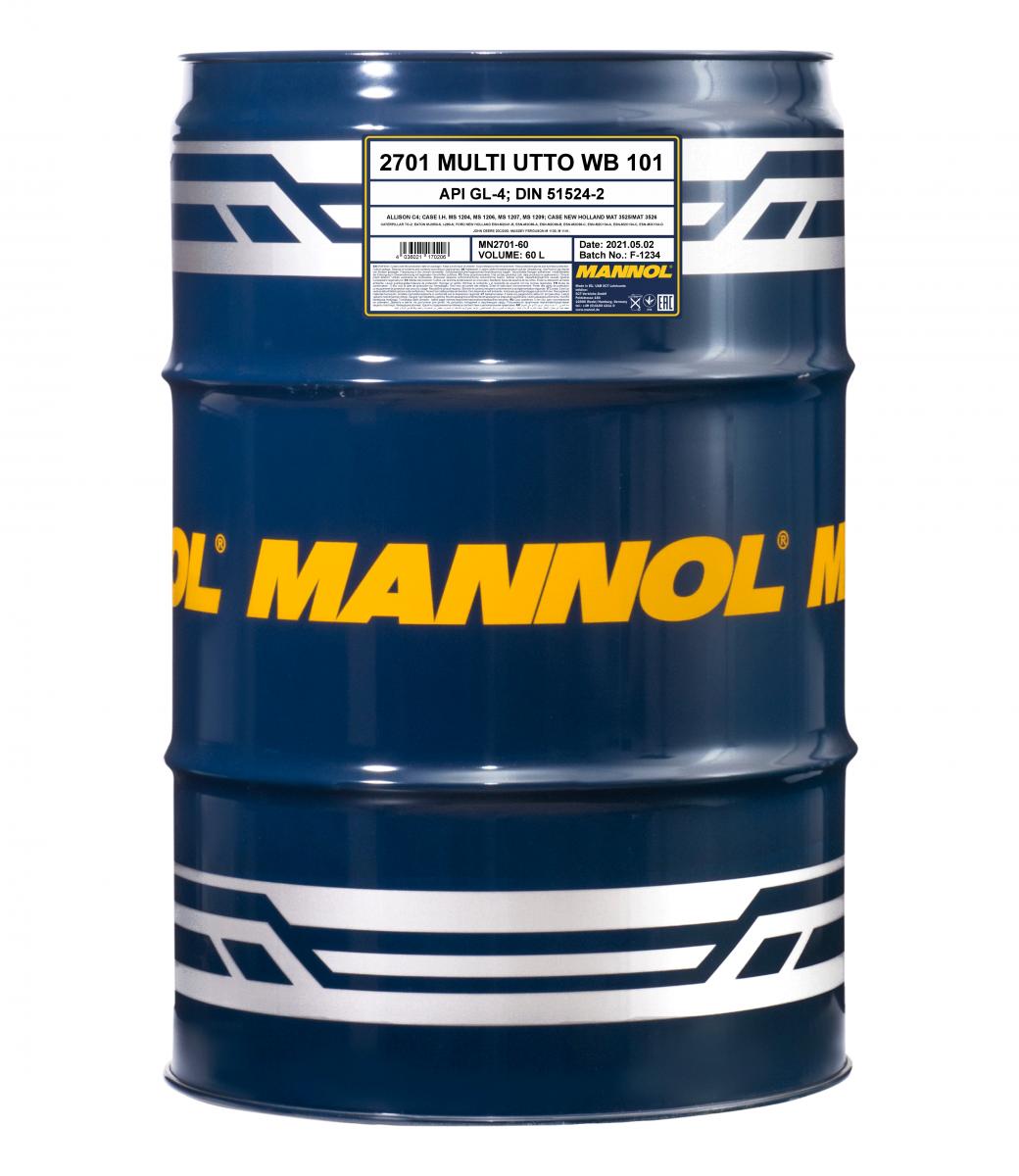 2701 MANNOL MULTI UTTO WB 101 60 л. Минеральное трансмиссионное масло