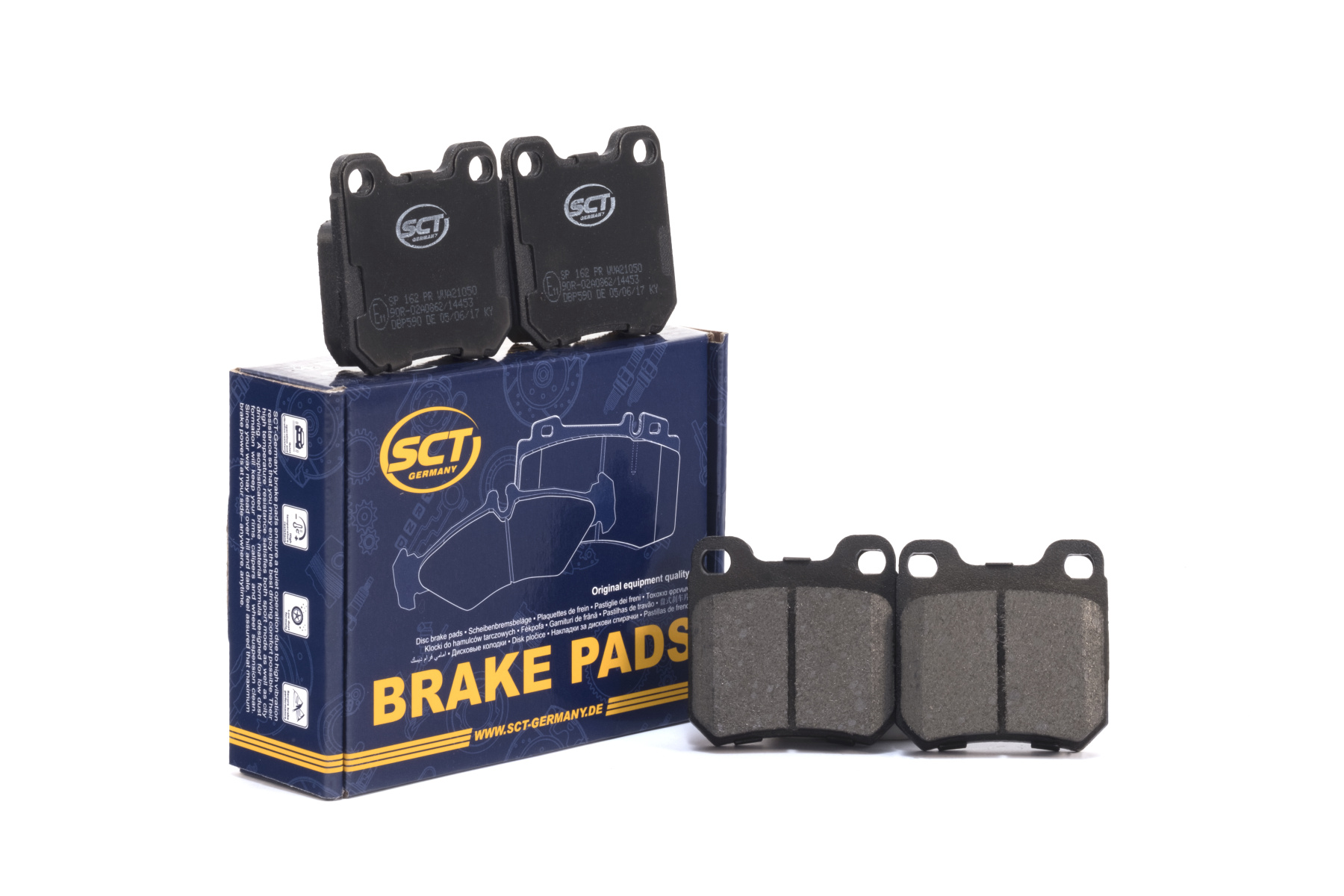 SCT SP 162 Тормозные колодки (комплект 4 шт.) SP162