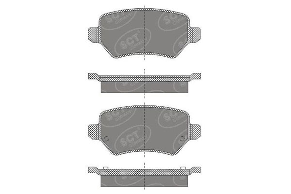 SCT SP 494 Тормозные колодки (комплект 4 шт.) SP494