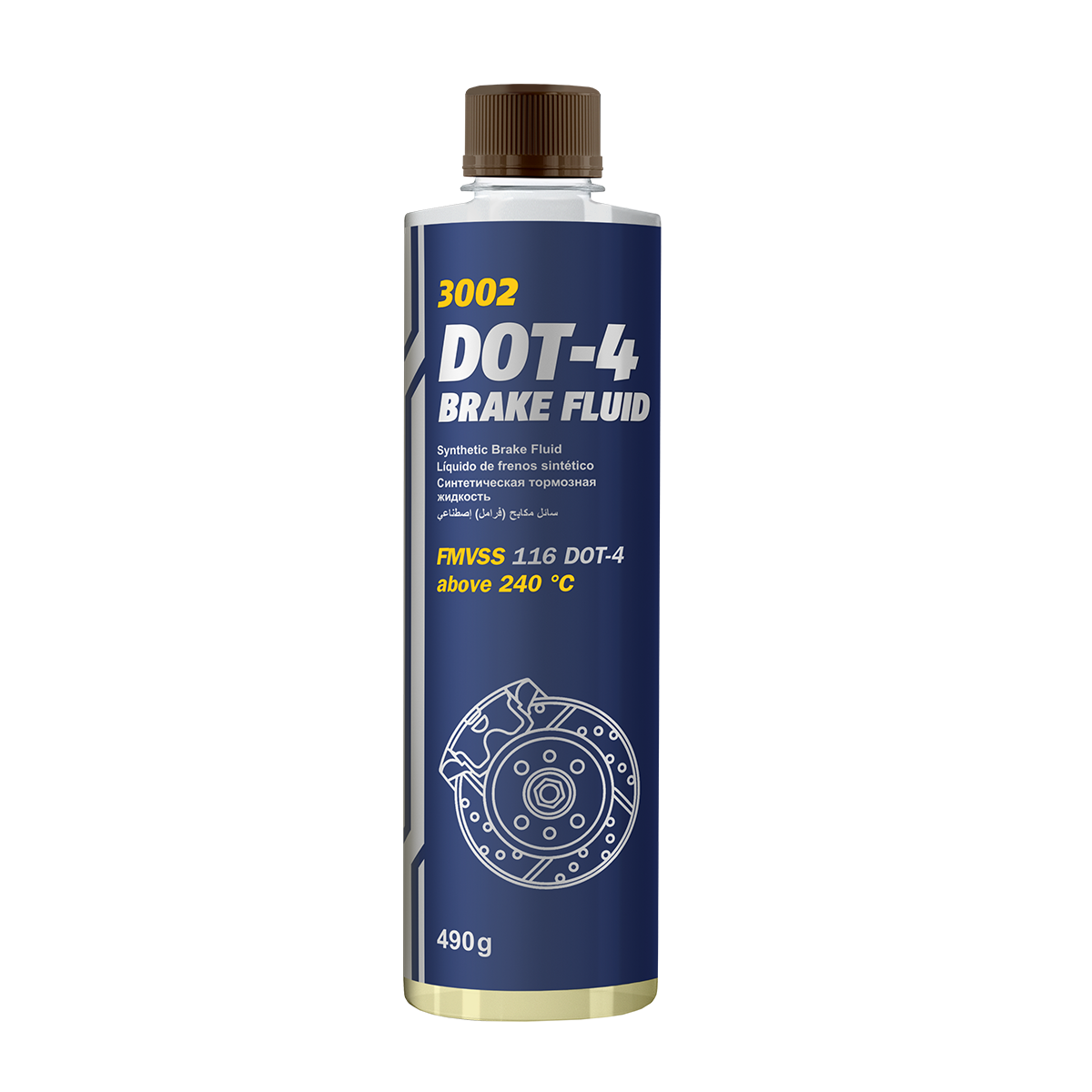 3002 MANNOL DOT-4 0,5 л. Тормозная жидкость