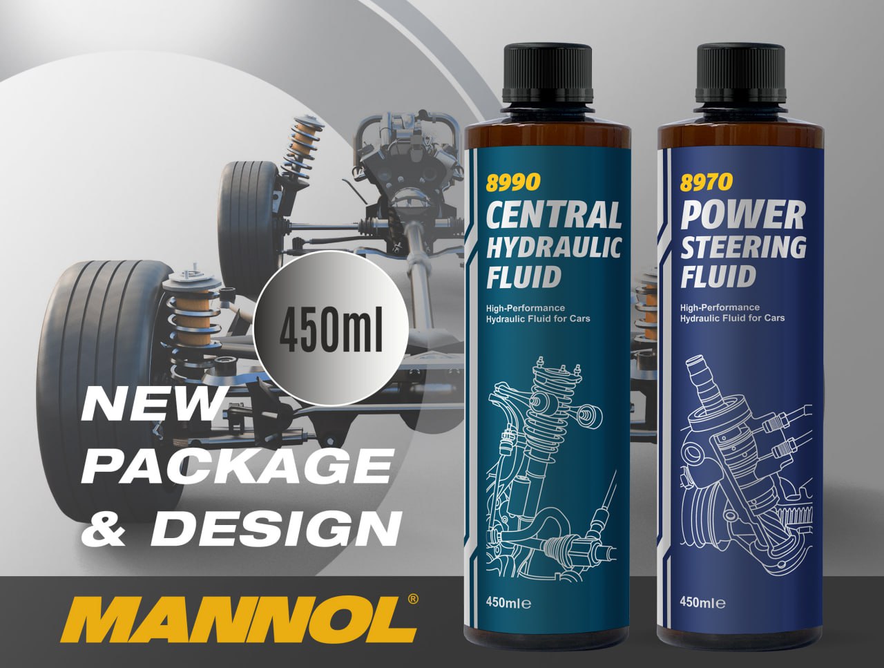 8990 MANNOL CENTRAL HYDRAULIK FLUID 0,5 л. Гидравлическая жидкость