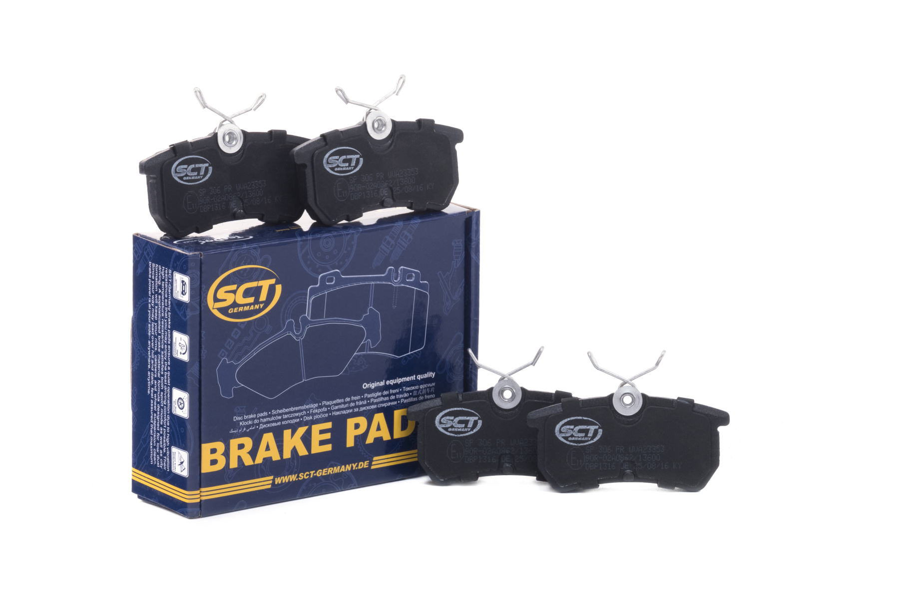SCT SP 306 Тормозные колодки (комплект 4 шт.) SP306