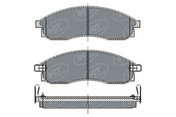 SCT SP 263 Тормозные колодки (комплект 4 шт.) SP263