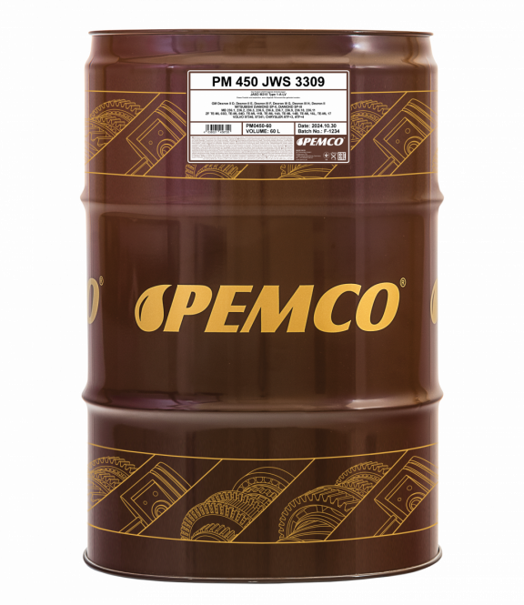 PEMCO 450 JWS 3309 60 л. Синтетическое трансмиссионное масло