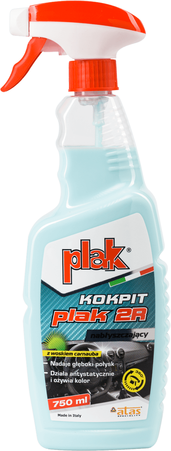 PLAK  Полироль пластика Plak 2R (МОЛОЧКО голубое) 750 мл.