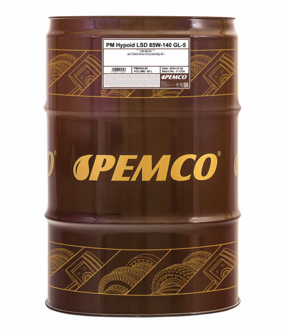 PEMCO HYPOID LSD 85W140 60 л. Минеральное трансмиссионное масло 85W-140