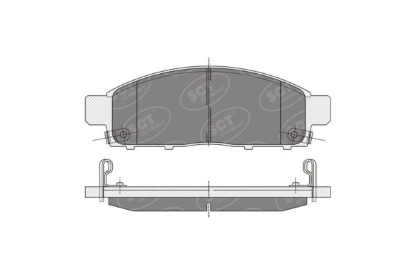 SCT SP 333 Тормозные колодки (комплект 4 шт.) SP333