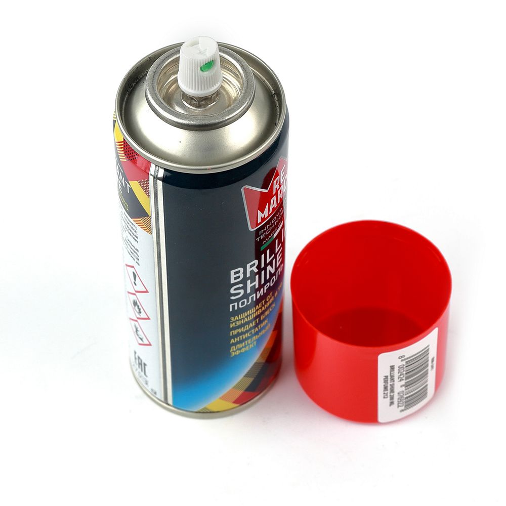 RE MARCO BRILLIANT SHINE "PERFUME 212" 200 мл. Полироль очиститель пластика и салона