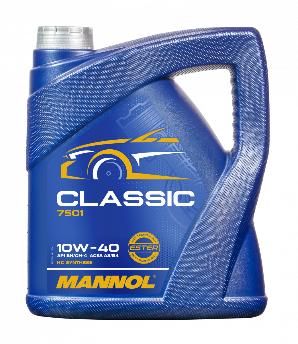 7501 MANNOL CLASSIC 10W40 4 л. Полусинтетическое моторное масло 10W-40