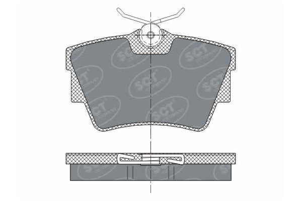 SCT SP 289 Тормозные колодки (комплект 4 шт.) SP289