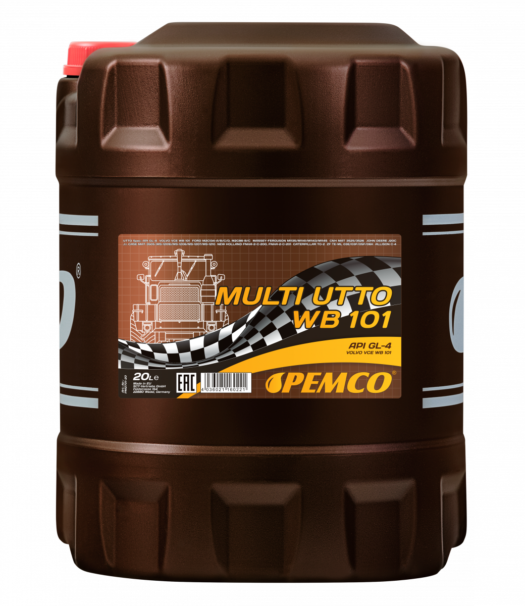 PEMCO MULTI UTTO WB 101 20 л. Минеральное трансмисионное масло