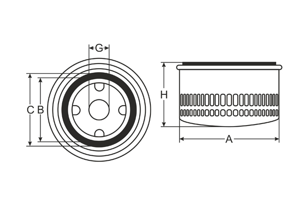 SCT SM 166 Масляный фильтр SM166